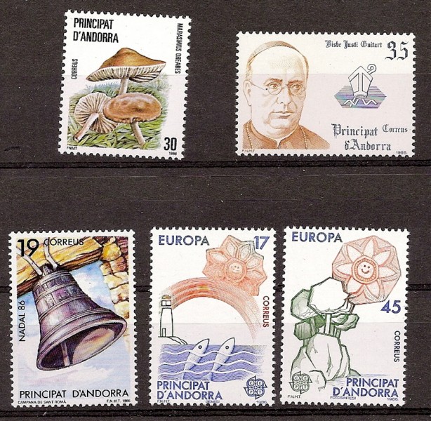 Andorra - Spanische Post - Komplette Jahrgänge - 1986 - **
