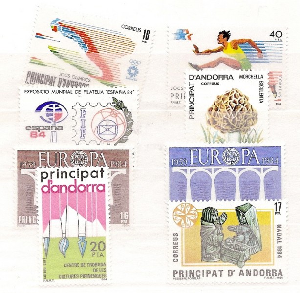 Andorra - Spanische Post - Komplette Jahrgänge - 1984 - **