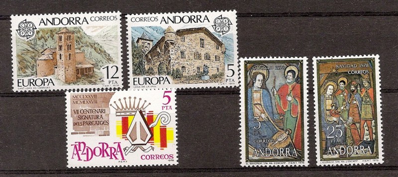 Andorra - Correo Español - Años completos - 1978 - **