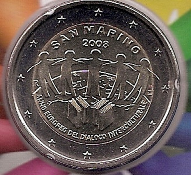 2€ - San Marino - SC - Rok 2008 - Prawa człowieka