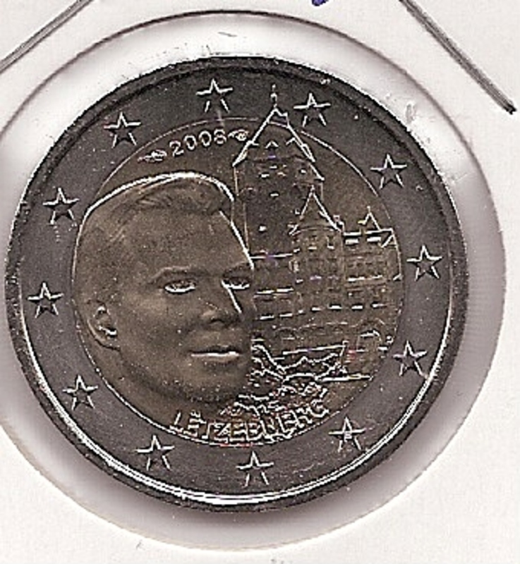2€ - Luksemburg - SC - Rok 2008 - Zamek Berg