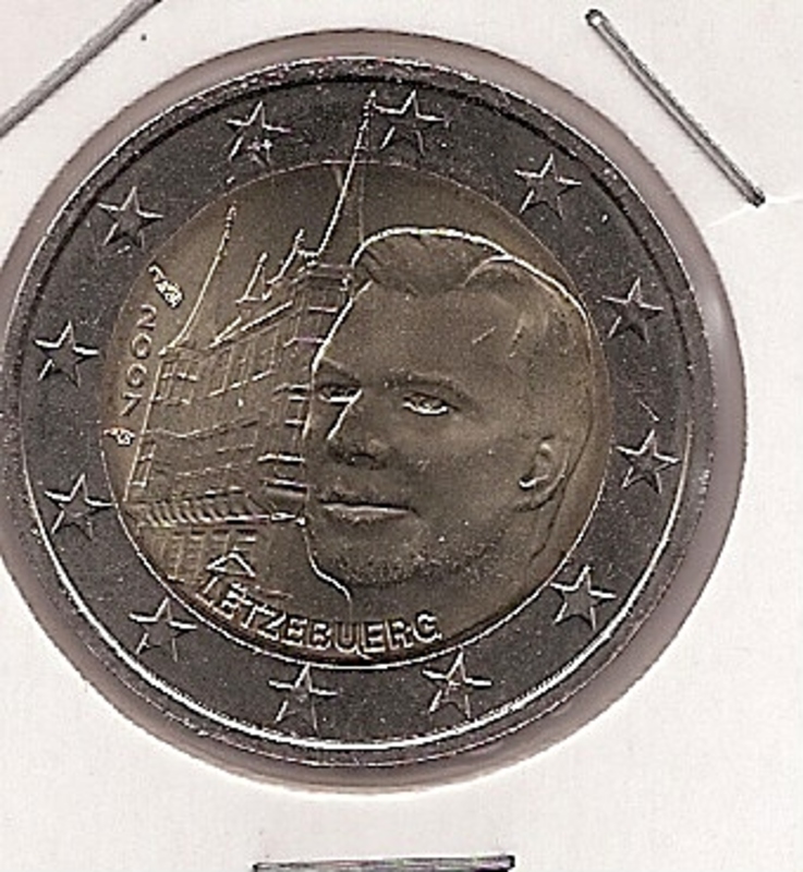 2€ - Luksemburg - SC - Rok 2007 - Pałac Wielkich Książąt