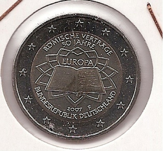 2€ - Alemania - SC - Año 2007 - Tratado de Roma 5 monedas - 5 cecas