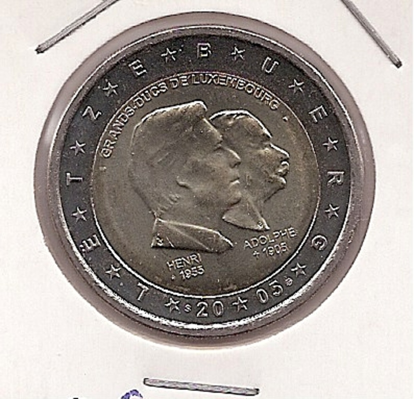 2€ - Luksemburg - SC - Rok 2005 - Książęta Luksemburga
