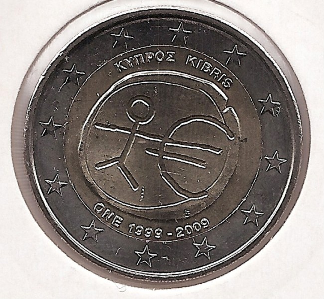 2€ - Cypr - SC - Rok 2009 - Dziesiąta rocznica euro