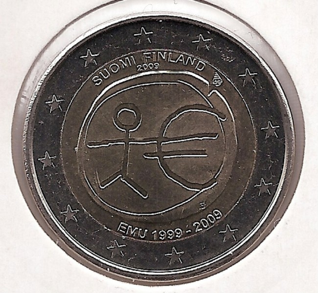 2€ - Finlandia - SC - Rok 2009 - Dziesiąta rocznica euro