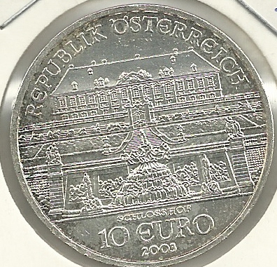 10€ - Austria - Año 2003 - Scholosshof