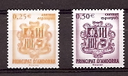 Sellos - Países - Andorra - Correo Español - Series completas - 2002 - 290/91 - **