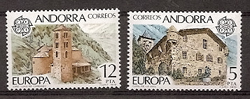 Sellos - Países - Andorra - Correo Español - Series completas - 1978 - 117/18 - ** - Click en la imagen para cerrar