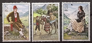 Sellos - Países - Andorra - Correo Español - Series completas - 1979 - 122/24 - ** - Click en la imagen para cerrar
