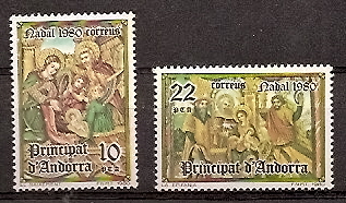 Sellos - Países - Andorra - Correo Español - Series completas - 1980 - 138/39 - ** - Click en la imagen para cerrar