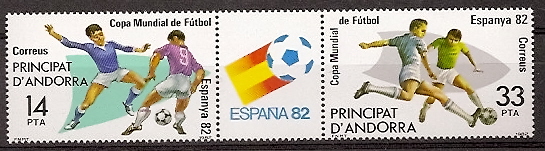 Sellos - Países - Andorra - Correo Español - Series completas - 1982 - 159/60 - ** - Click en la imagen para cerrar