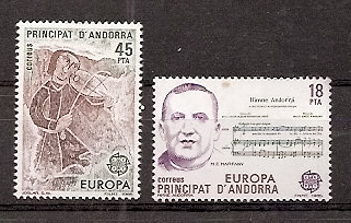 Sellos - Países - Andorra - Correo Español - Series completas - 1985 - 184/85 - ** - Click en la imagen para cerrar